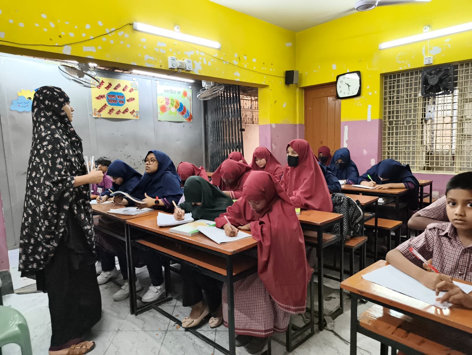 An older student at Alor Path School preparing for higher classes