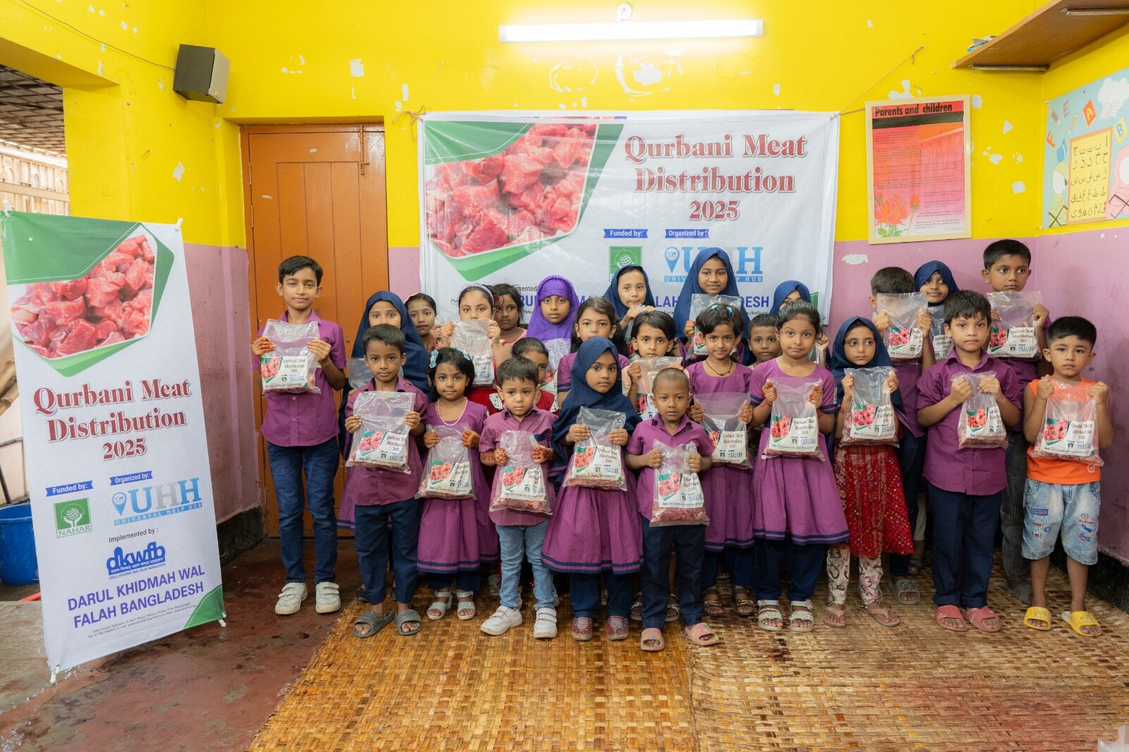 Qurbani distribution during Eid-ul-Adha